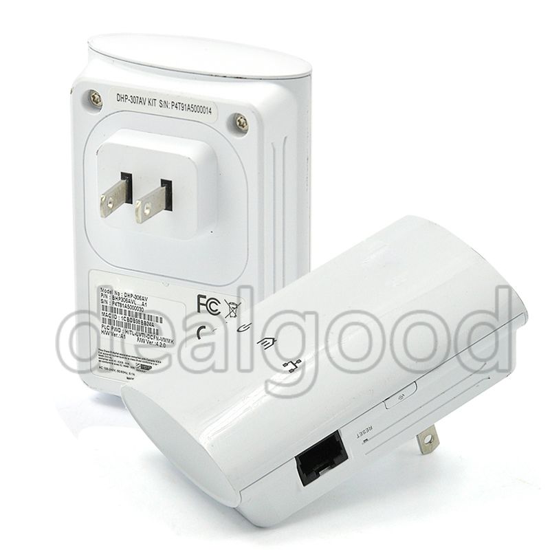 D LINK DHP 306AV US PowerLine AV Network Adapter Quick Battery Charger