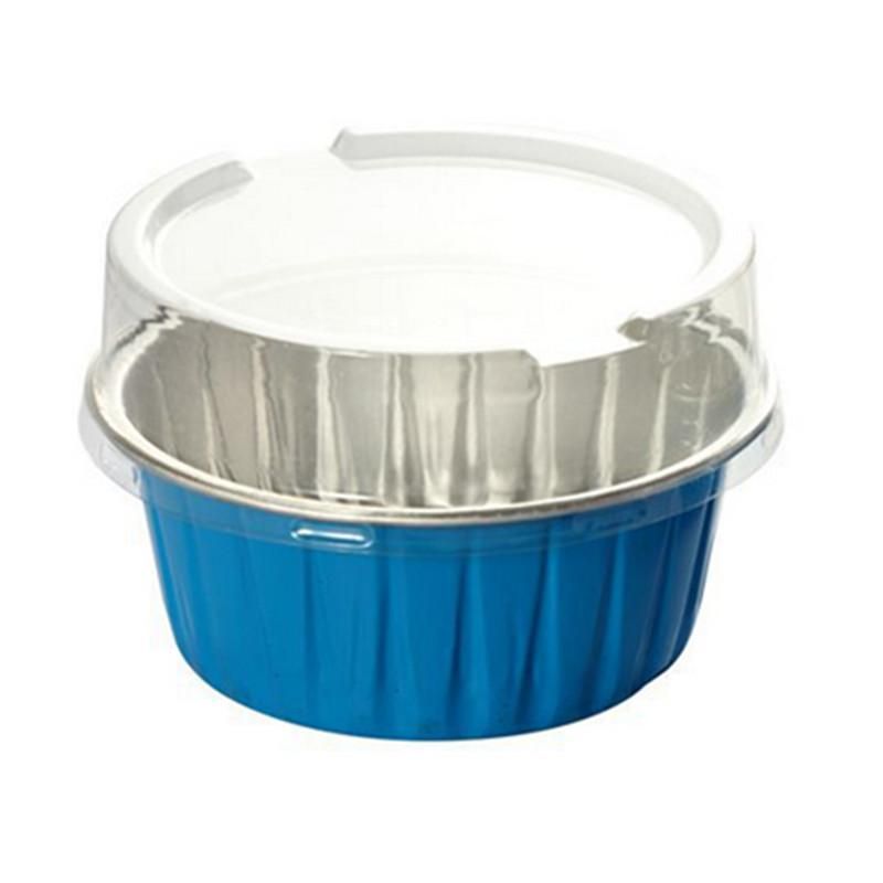 2020 Wholesale A Colorful Disposable Aluminum Baking Cups With Lids For