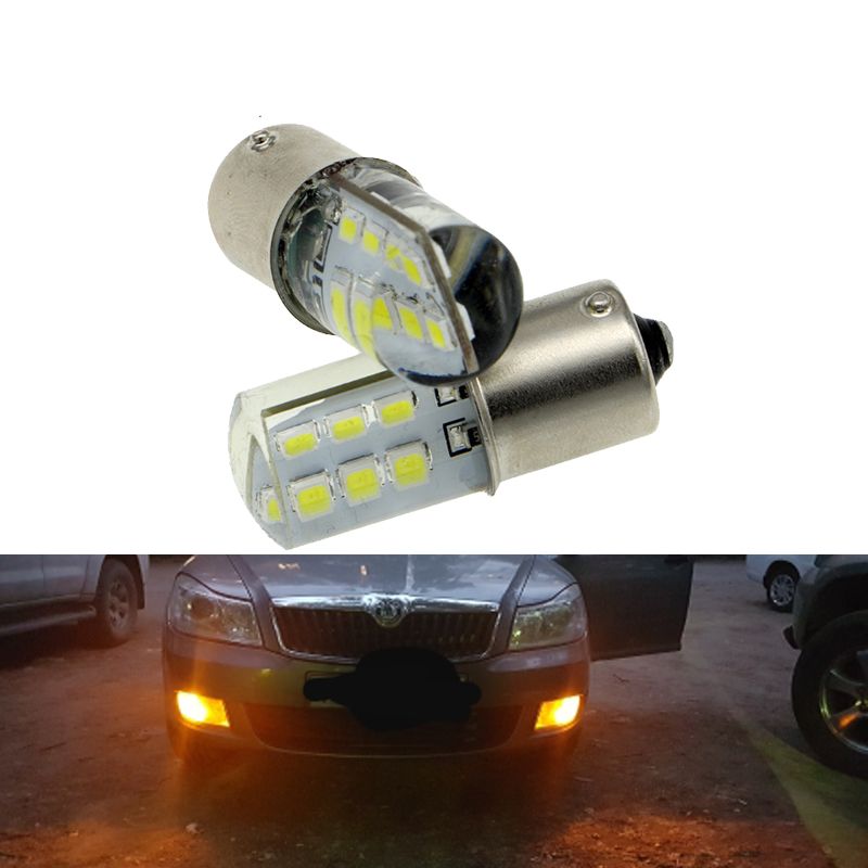 2x P21W Ba15s 1156 Bay15d 1157 Car LED Bulb Signal Light 12V Auto