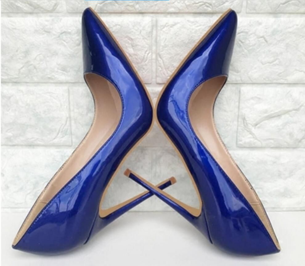 navy blue patent heels