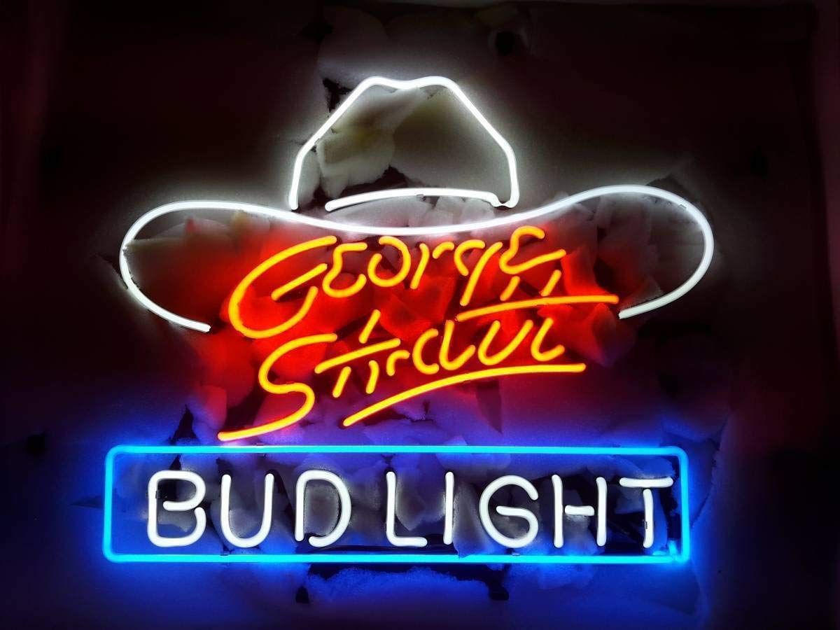 2020 New 17x14 George Strait Bud Light Neon Sign Multiple