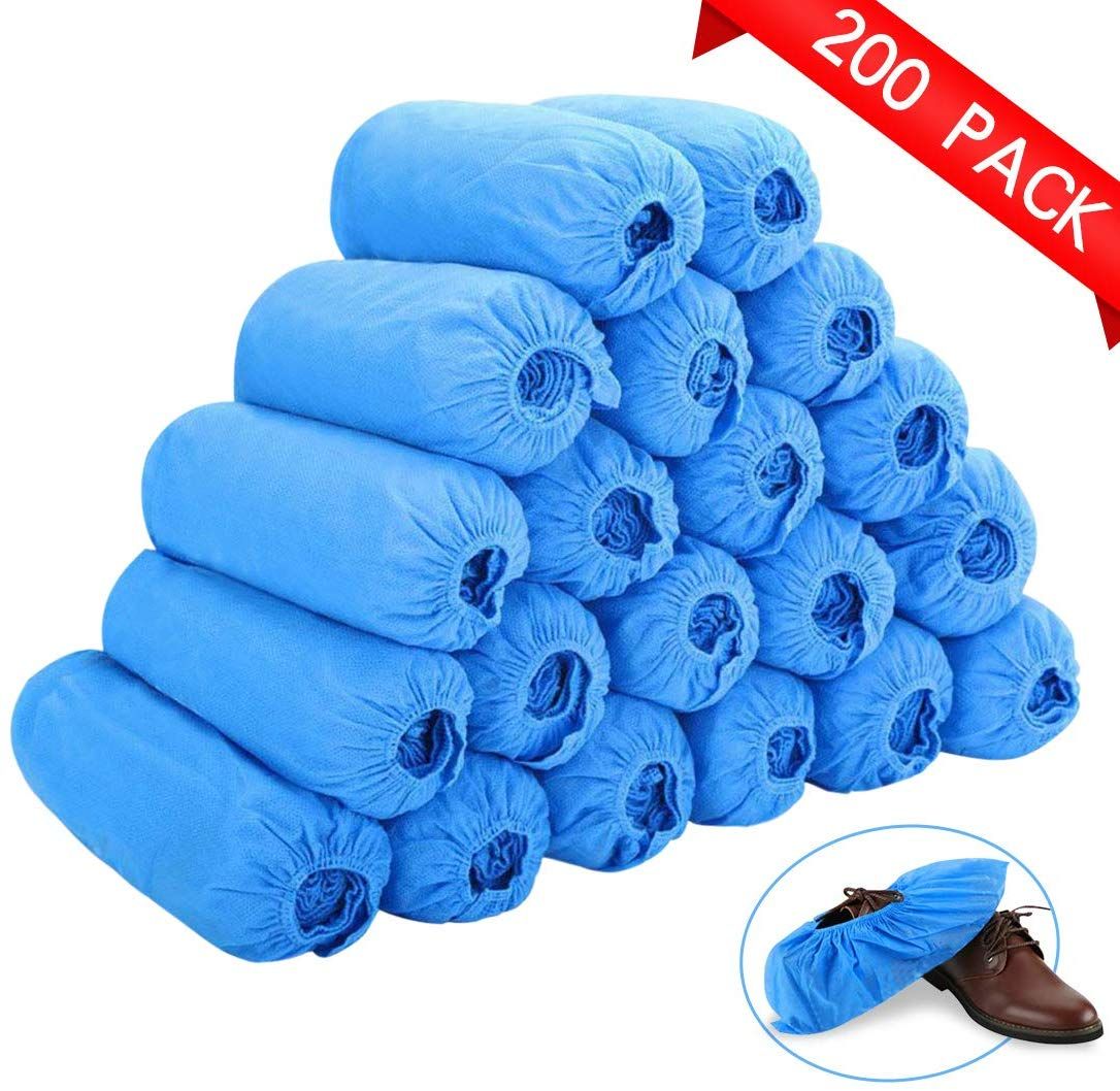 2020 Disposable Boot Shoe Covers 200 Pack Non Slip Durable Indoor