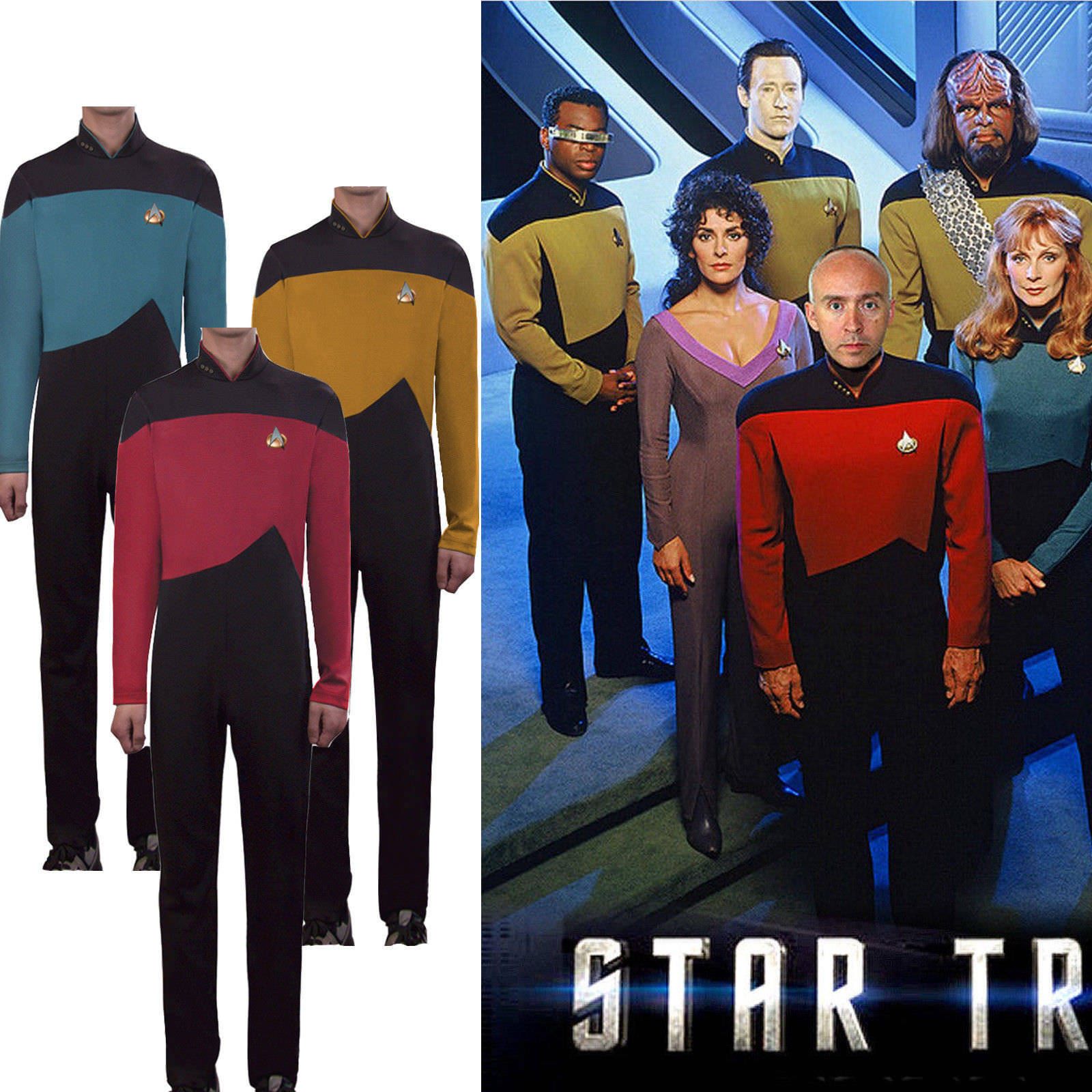 Compre Star Trek TNG Jumpsuit Uniforme Cosplay Rojo Azul Amarillo La