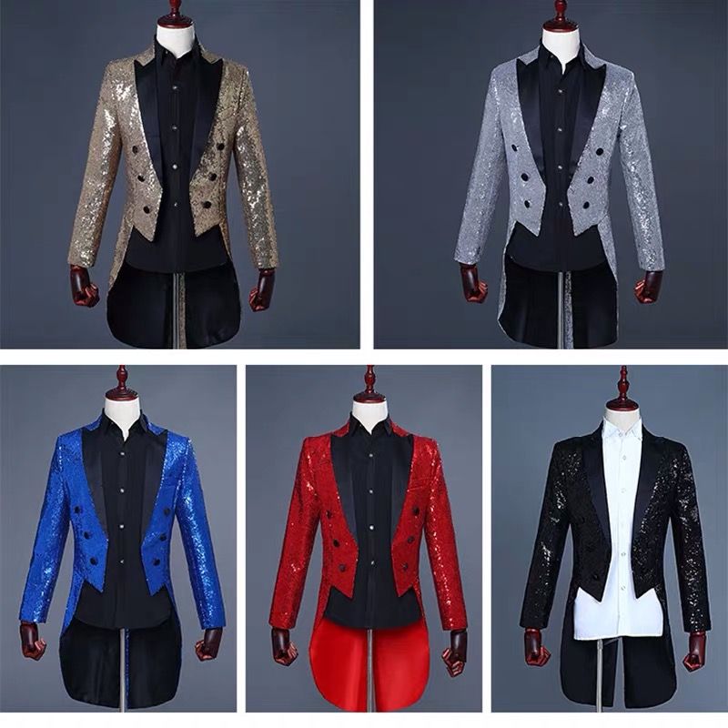 2019 Male Magician S Court Tuxedo Clothing Prom Host Tailcoat Men