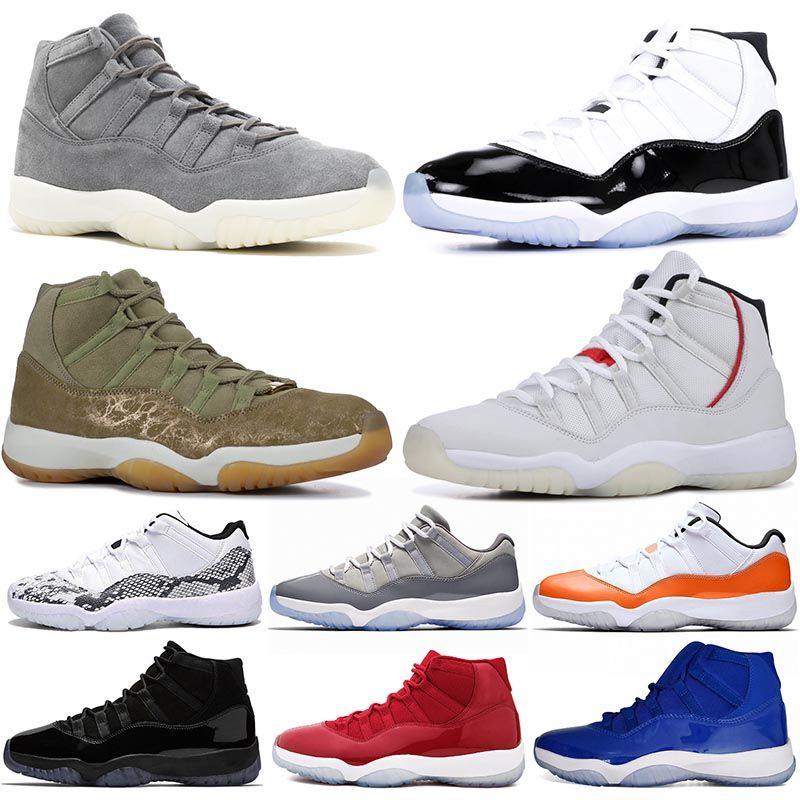Cestas 11s Piel Platino Zapatos Air Tinte Jordan Nike Olive Serpiente Retro Grey Zapatillas Hombre 11 Xi Concord Suede Para De Baloncesto f6yb7gY