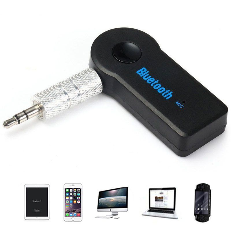 Telefonfreisprecheinrichtung Drahtlose Bluetooth Empfänger Sender Adapter 3,5mm Klinke Für Auto
