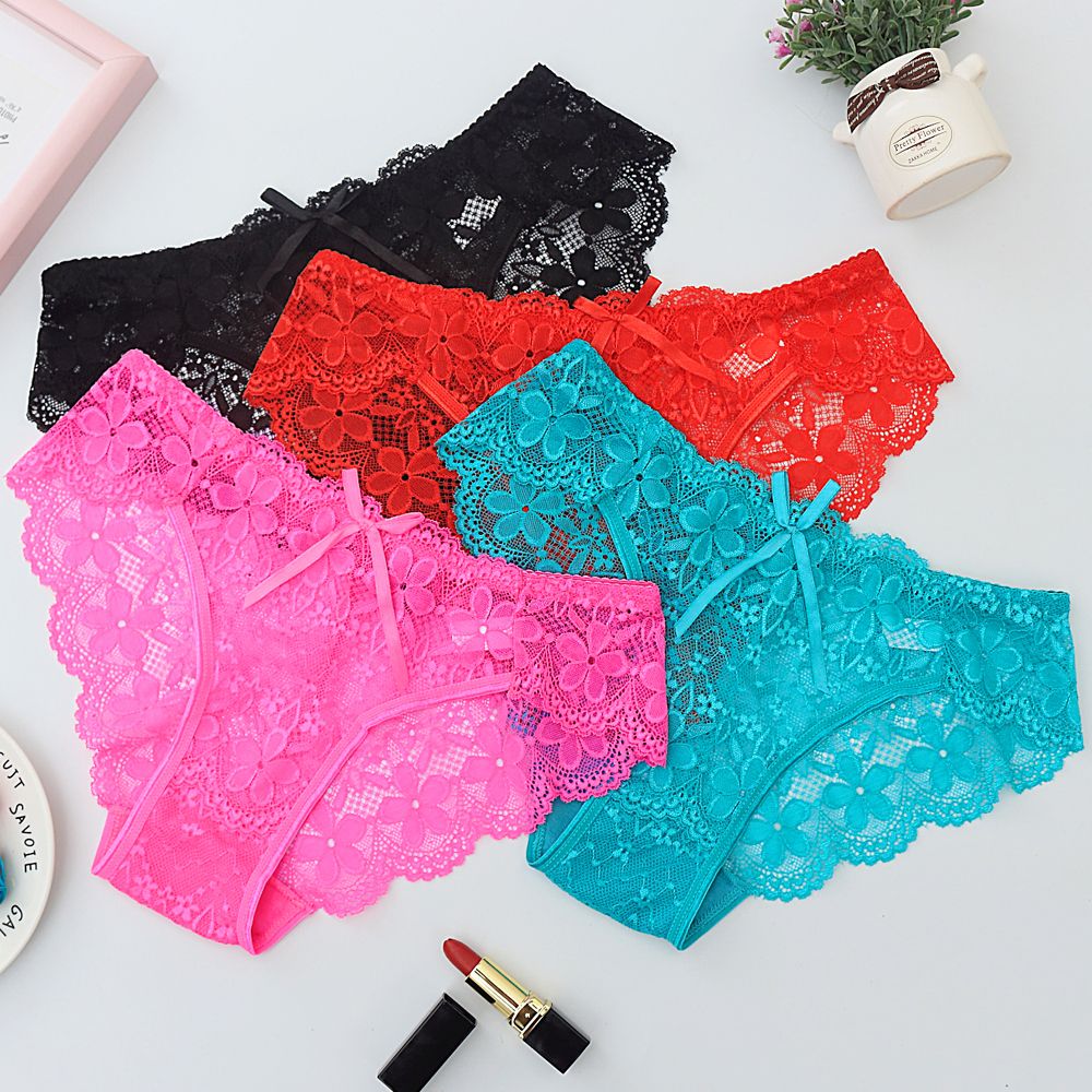 2021 Wholesale Women'S Lace Underwear Slip Sexy Panties Seamless Brief