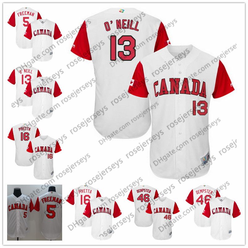 2019 Canada 2017 World Baseball Classic Jersey 28 Eric Gagne 46 Ryan