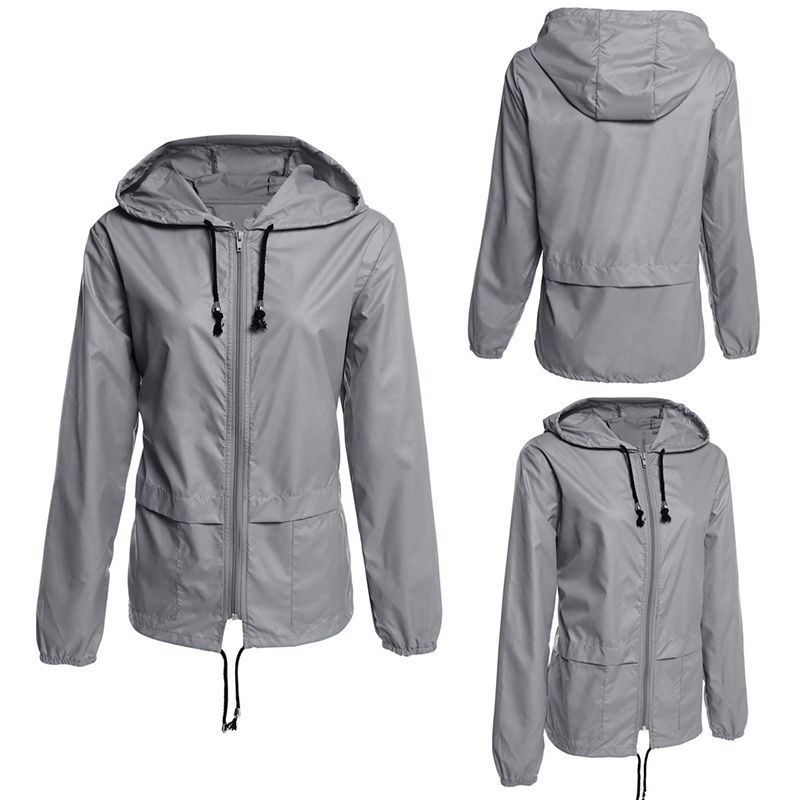 Las Lightweight Jackets Full Sleeve Plus Size Zipper Sportswear Las Lightweight Jackets Full Sleeve Plus Size Zipper Sportswear Hooded Raincoat Waterproof Women Coats From Hentika