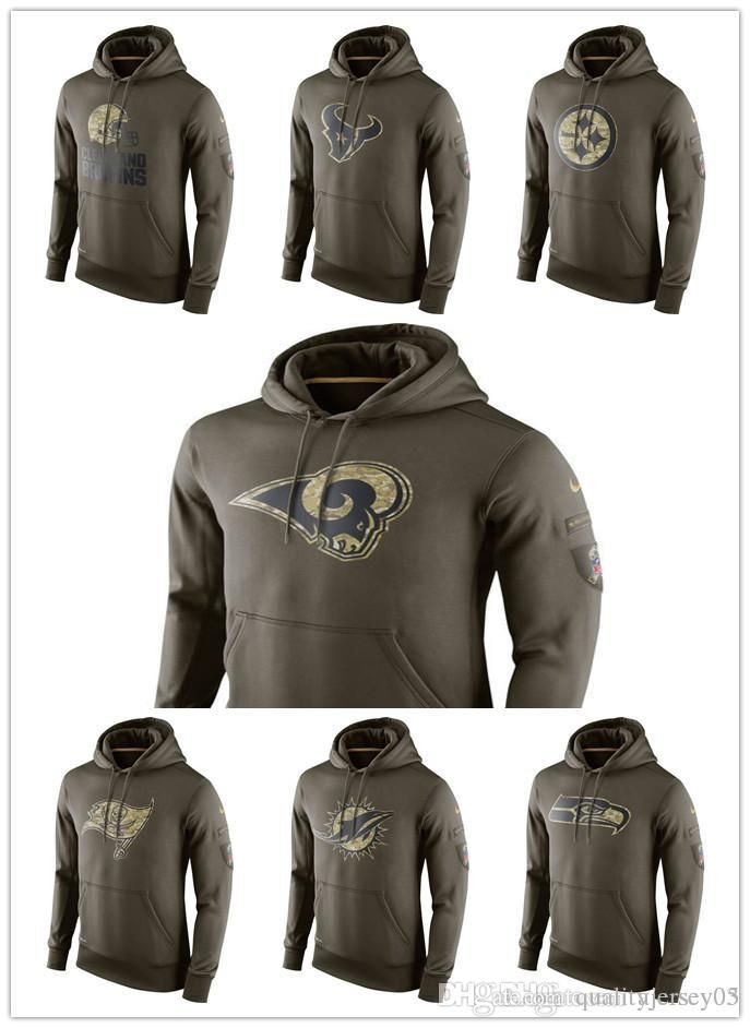 eagles army green hoodie