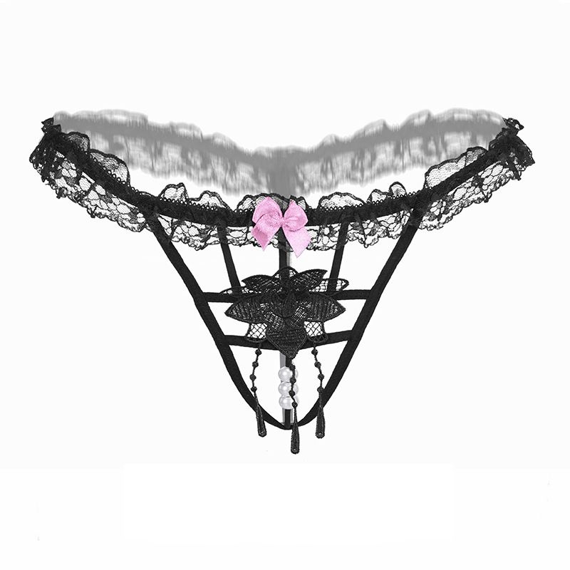 Women's Sexy Lingerie Hot Erotic Sexy Panties Open Transparent Lace  Underwear Porn Underpants Sex Wear G-string Thong