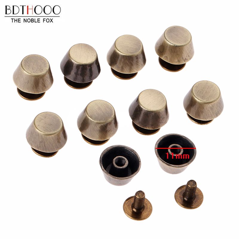 Bag Parts & Accessories 10pcs Bag Bottom Studs Rivets For Leather Buttons Screw For Clothes Shoes Bags Hardware Belt Accessories For Bag Feet Screw Moderate Price