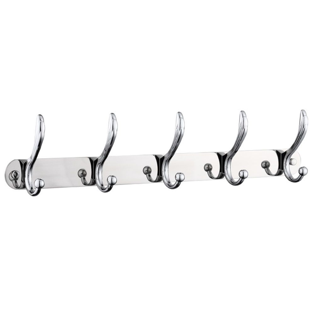 Holder Bedroom Coat Rack Wall Mount Hook Stainless Steel Bathroom Cloth Hanger Hat Organizer Rustproof