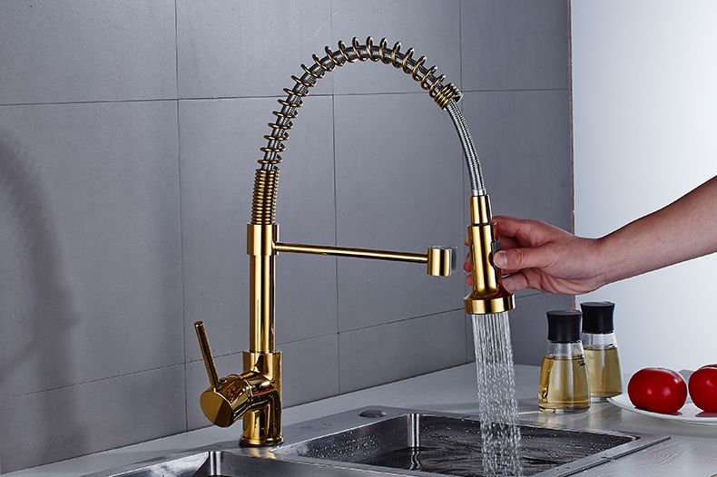 Großhandel Herausziehen Küchenarmatur Zapfhahn Schwenkauslässe