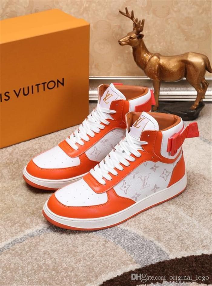 8 Louis Vuitton Gucci Top Quality Luxury Wo Casual Leather Walking Sports Trainer Sneaker ...