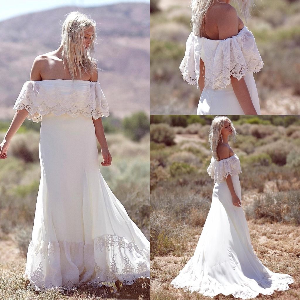 hippie lace wedding dress