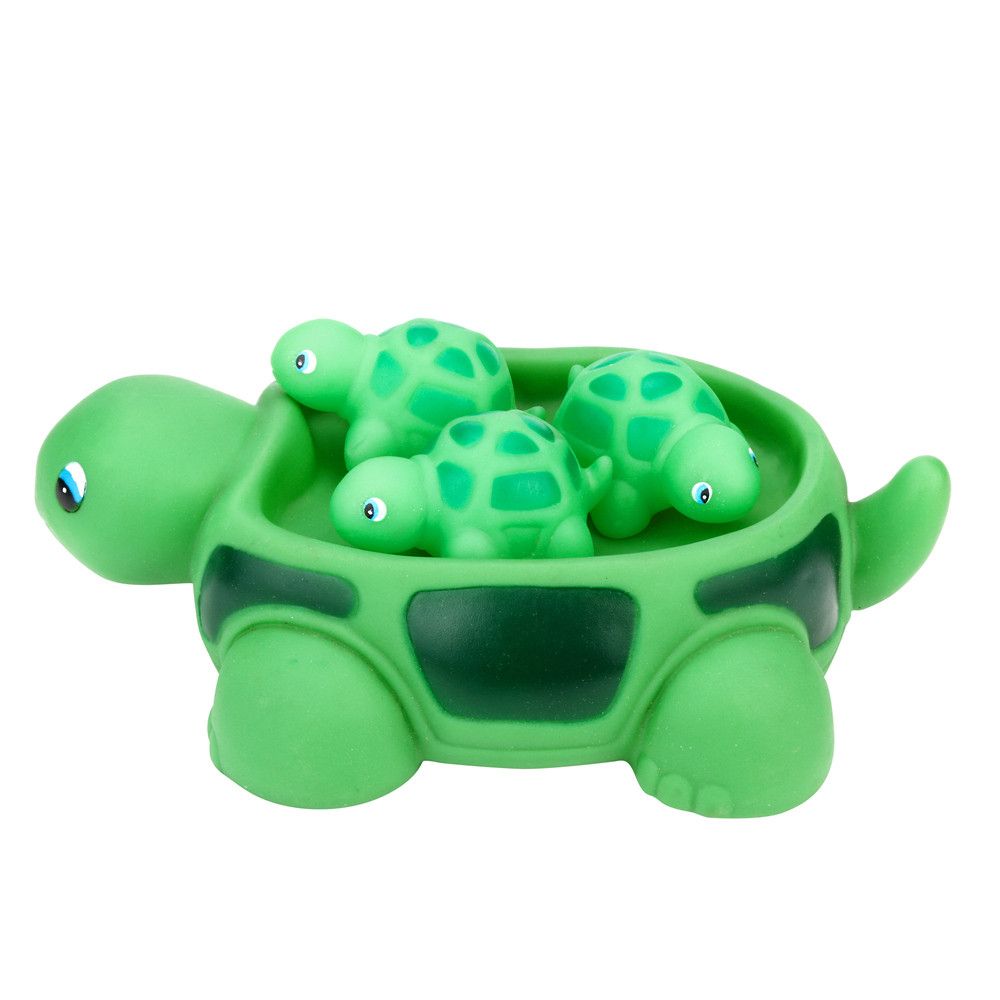 Funny Toys Swimming Chain Turtle Baby Water New Rubber Cute Sea Turtle Family Bathtub Pals Floating Bath Tub Toy For Kid L412
