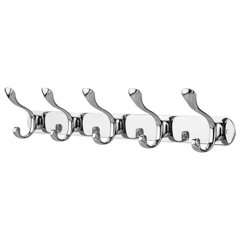 Wall Mounted Hook Rack Multifunctional Hanging Stainless Steel Hooks Space Saving Coat Hat Clothes Rail