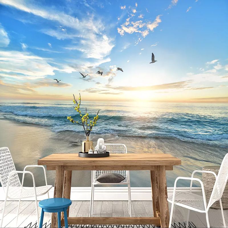 Custom Murals Wallpaper 3d Seaside Landscape Sunset Photo Wall Paper For Walls 3 D Living Room Dining Room Backdrop Wall Decor