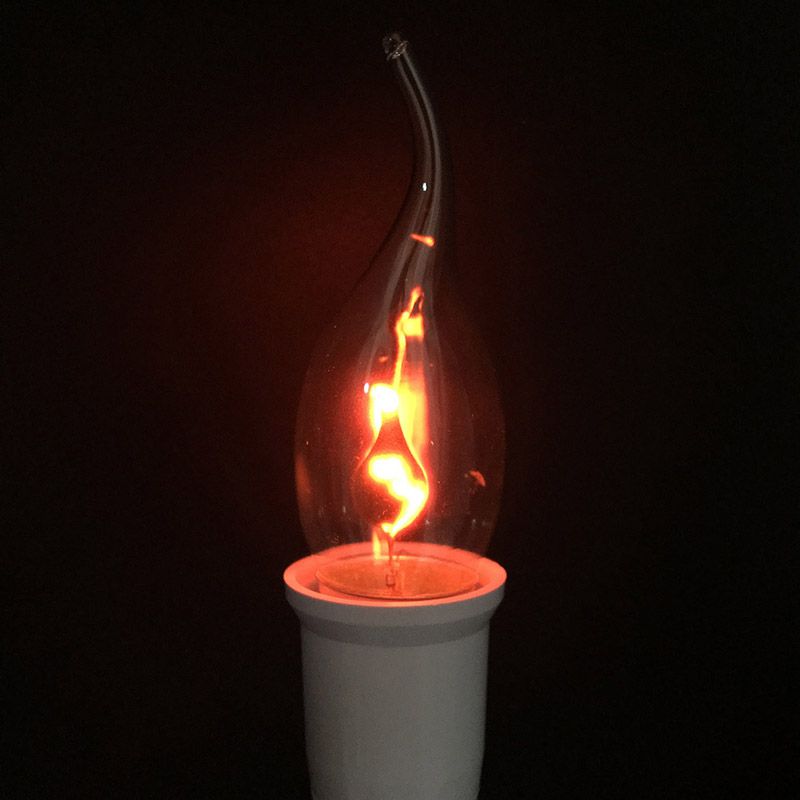 Tungstène Rouge Ampoule Led Scintillement Edison 3w Orange Astuce Effet E27 E14 Lampe Flamme Roman Bougie Feu De Vintage vmON0w8n