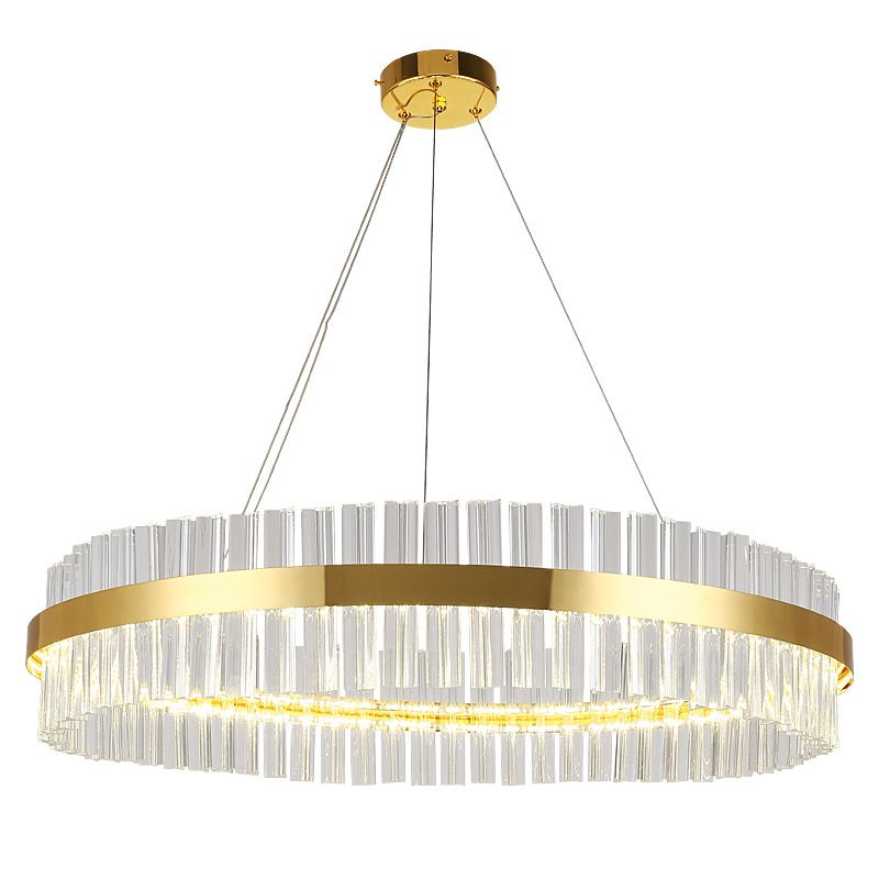 Modern Crystal Chandelier For Living Room Gold Led Res De Cristal Home Decoration Hanging Lighting Fixtures Ac 90 265v