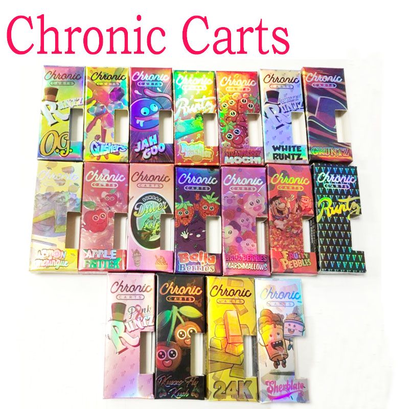 2019 Chronic Carts Dank Vapes Cereal Carts 1 Gram Vape Cartridge Box