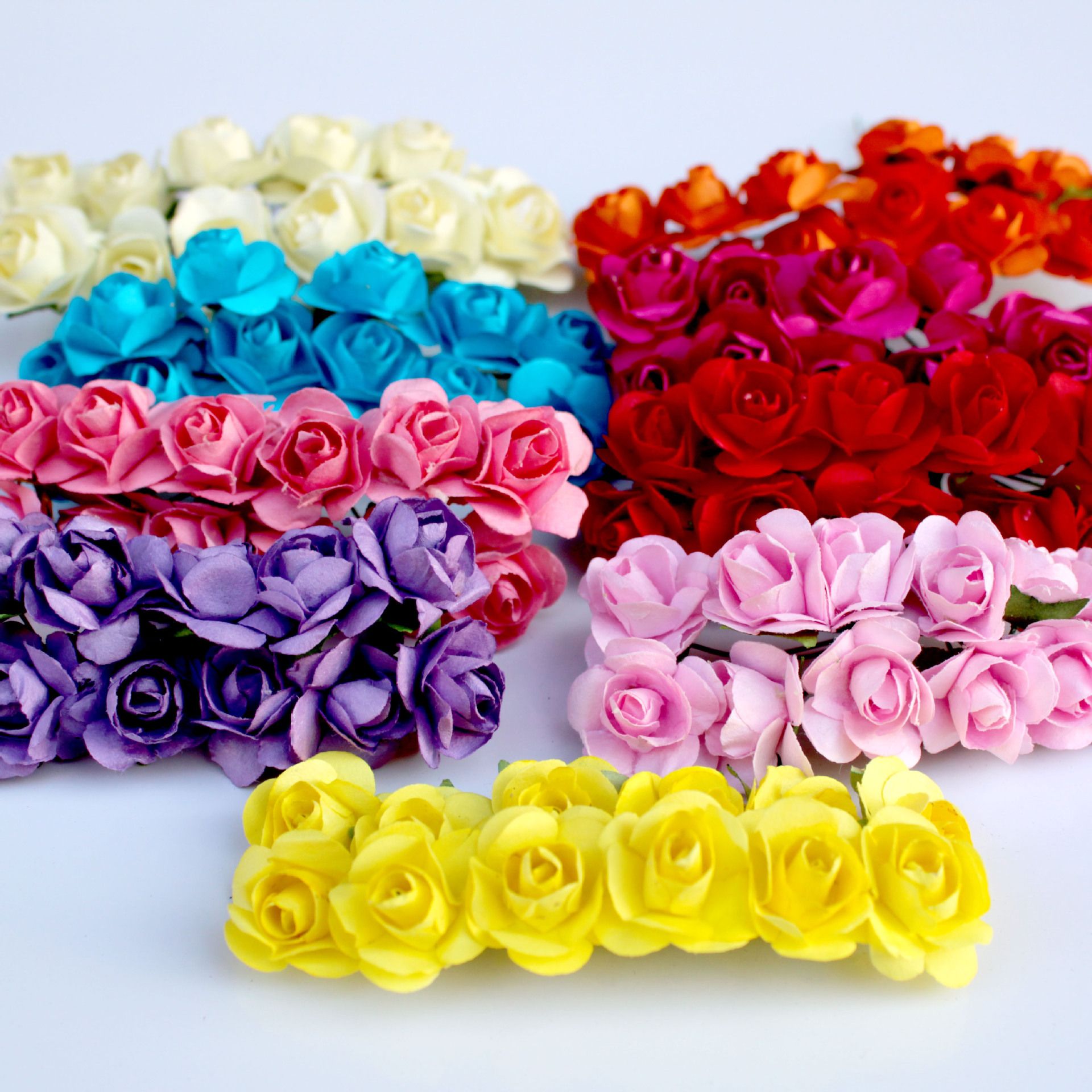 2019 Bulk Sale 1cm Cheap Artificial Paper Flowers For Wedding Car