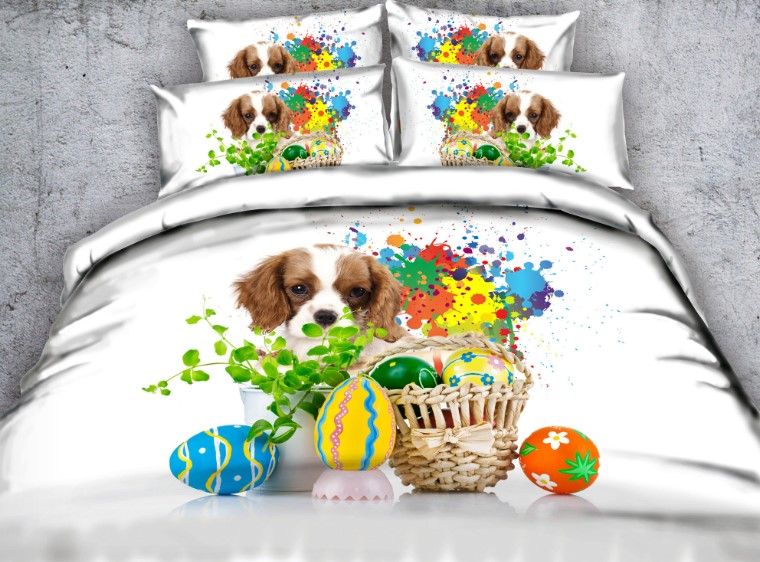 Dog Comforter Bedding Set Luxury Quilt Duvet Cover Bed Sheet Sheets Dog Comforter Bedding Set Luxury Quilt Duvet Cover Bed Sheet Sheets Linen In A Bag California King Queen Size Full Twin Bedroom Sets