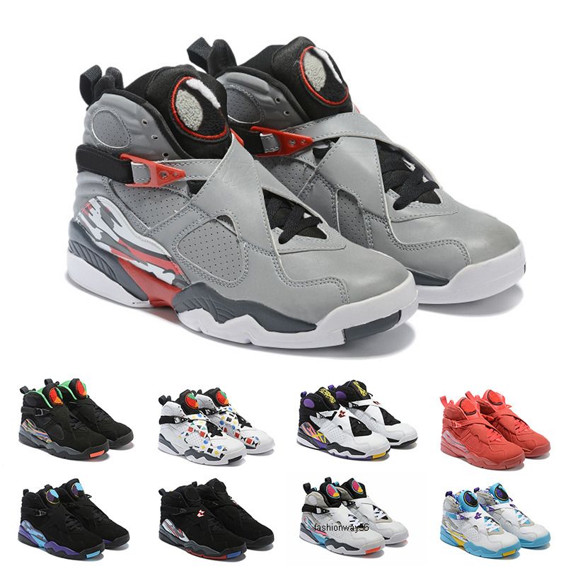 Bugs Bunny 8 8s Men Basketball Reflective Shoes Quai 54