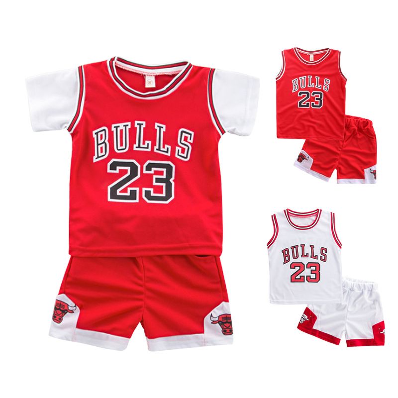 2019 2 7 Years Boy And Girl Summer Suit Baby Basketball Football