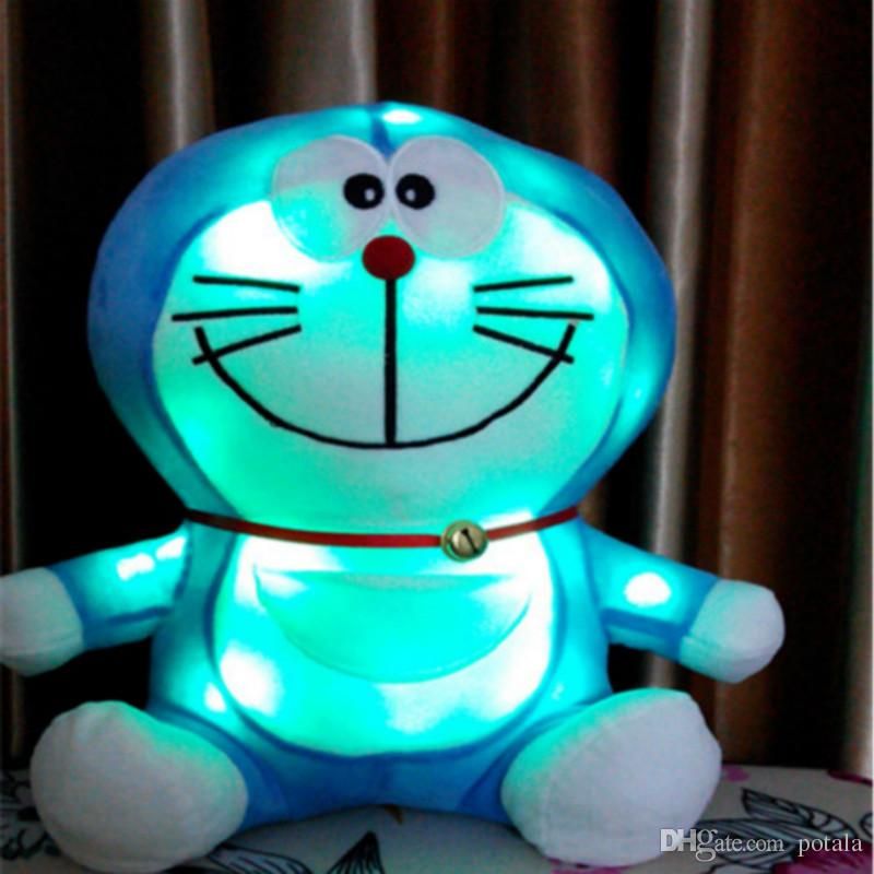 stuffed blue cat