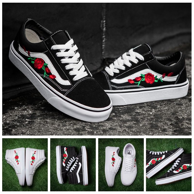 vans roses brodées vans roses brodées
