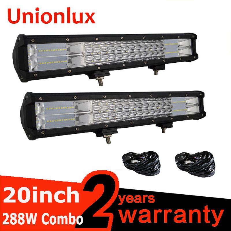 20inch 7d 288w Led Work Light Bar Spot Flood Beam Wiring Driving 20inch 7d 288w Led Work Light Bar Spot Flood Beam Wiring Driving Offroad Boat Car Tractor Truck 4x4 Suv Atv 12v 24v Portable S From