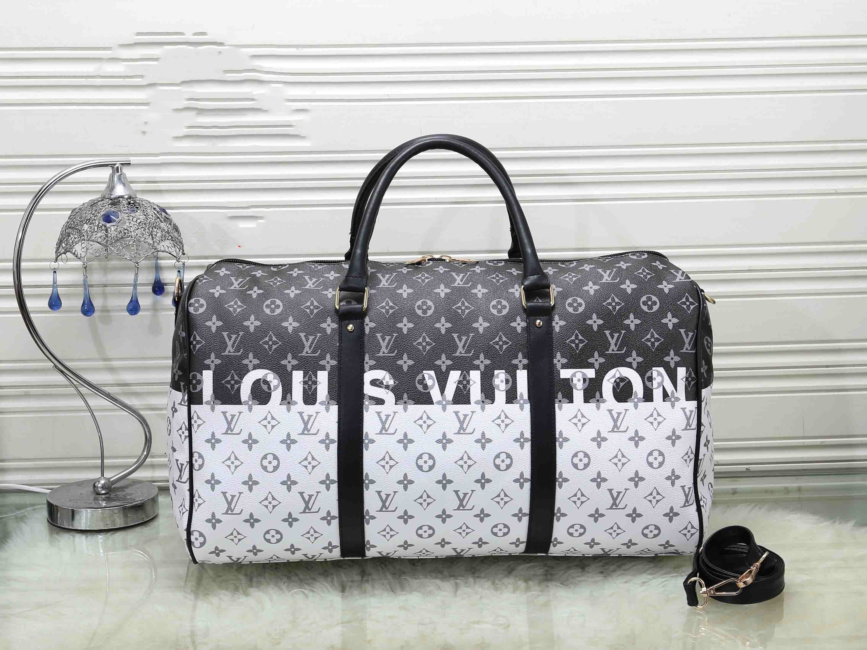 2020 Luxury Brands 55CM Keepall Travel Bag Duffle Bags Luggage Handbags Large Capacity Sport Bag ...