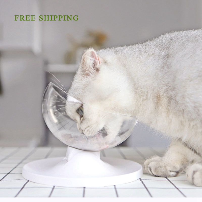 Adjustable Pet Cat Bowl Feeders Multi Angles Cat Snacks Bowl With