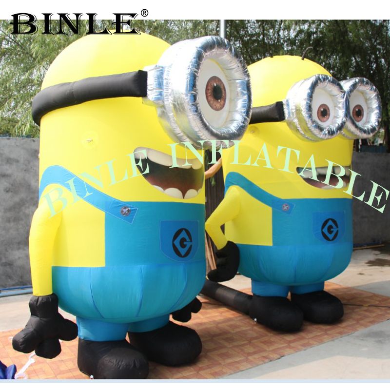 2021 Funny Event 2.4m Giant Inflatable Minion Costume Walking