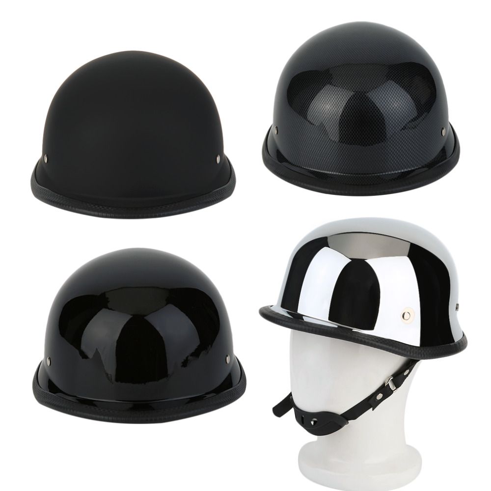 Hot High Quality Motorcycycle Helmets Half German Style Motorcycle Helmet Carbon Fiber Durable Half Face German Helmet M L Xl