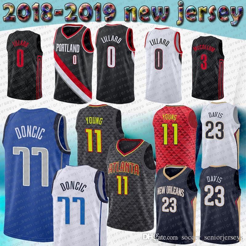 New jersey Mens Basketball Lillard Jersey