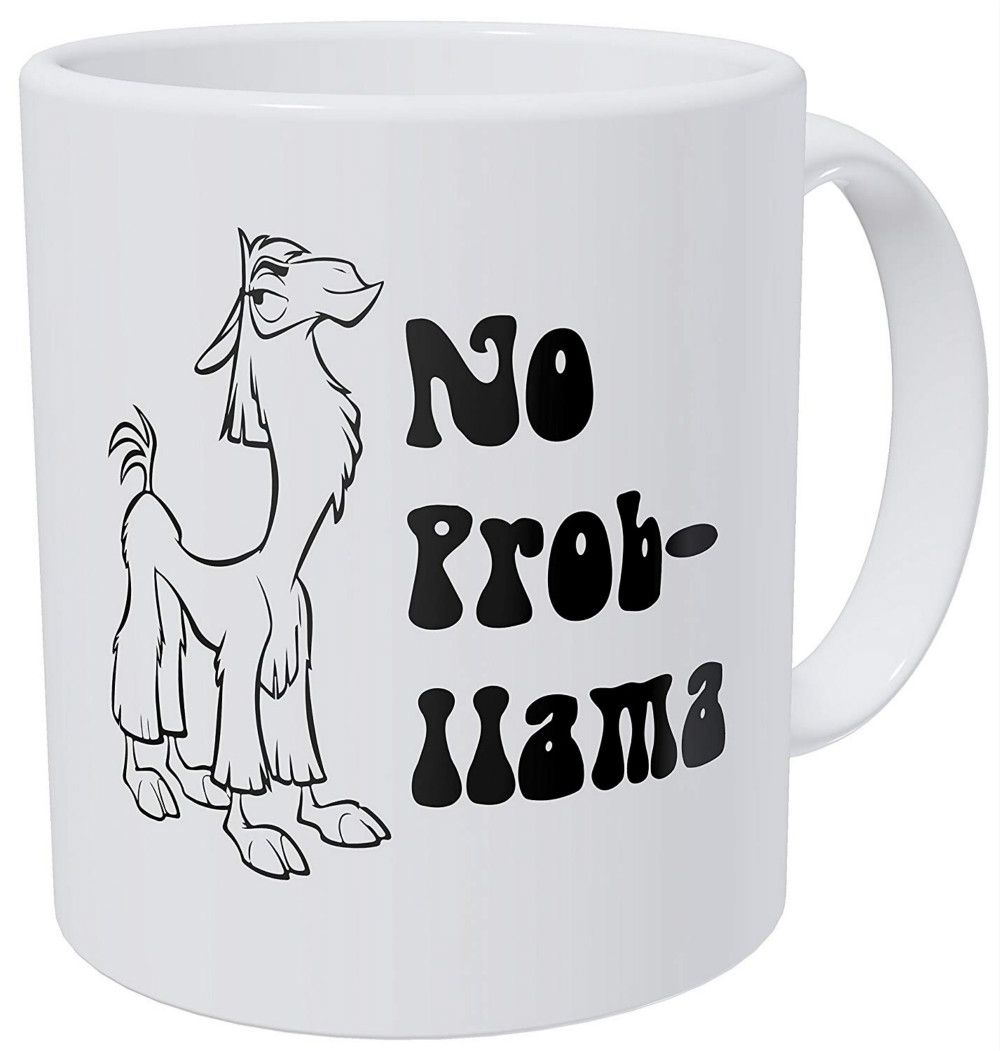 no prob llama problem funny coffee mug personalizing mugs photo
