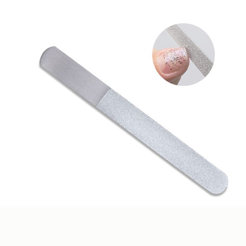 Stainless Steel Nail Files Buffer Sanding Polishing Nail Grinding