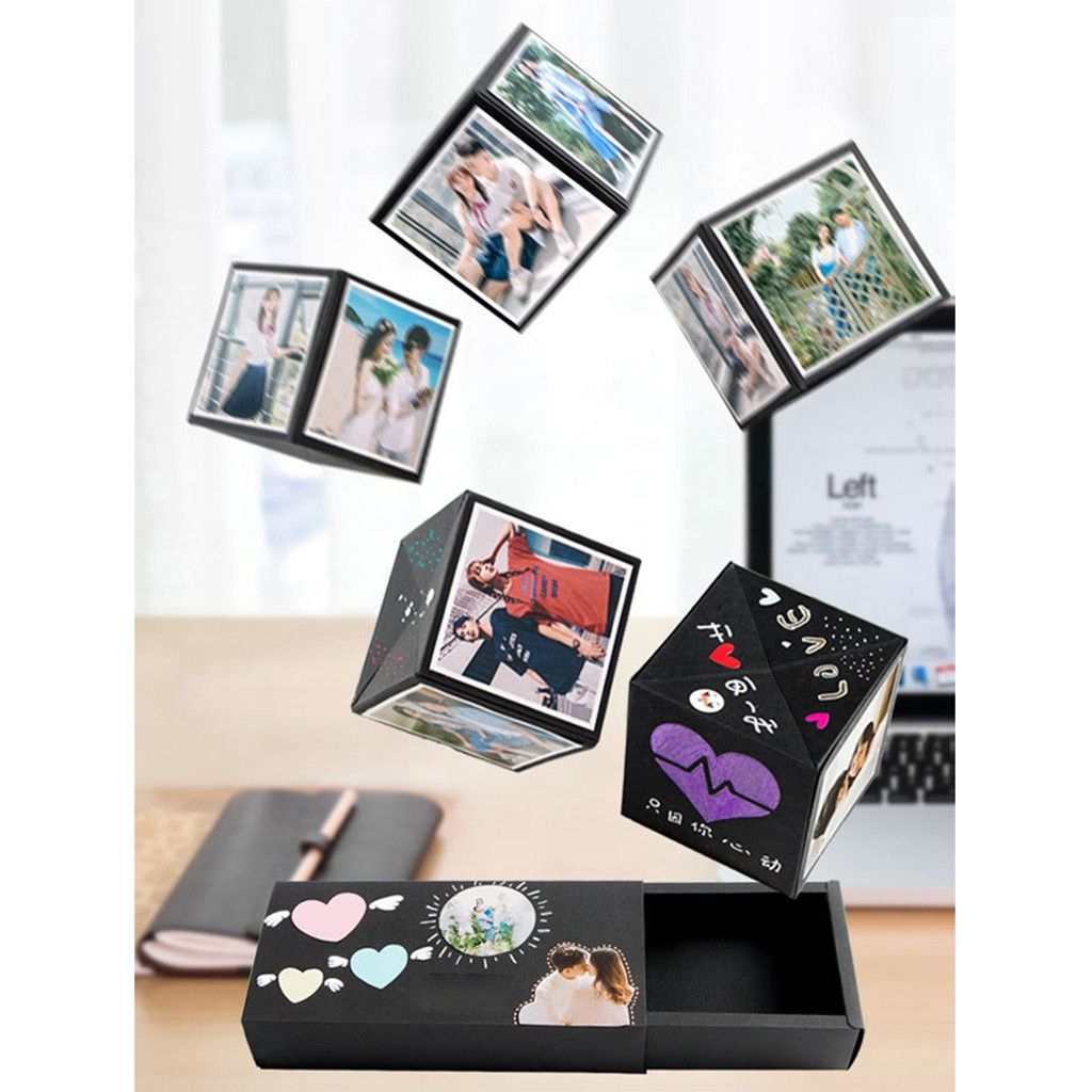 Creative Pop Up Photo Album For Boyfriend Girlfriend Card Surprised