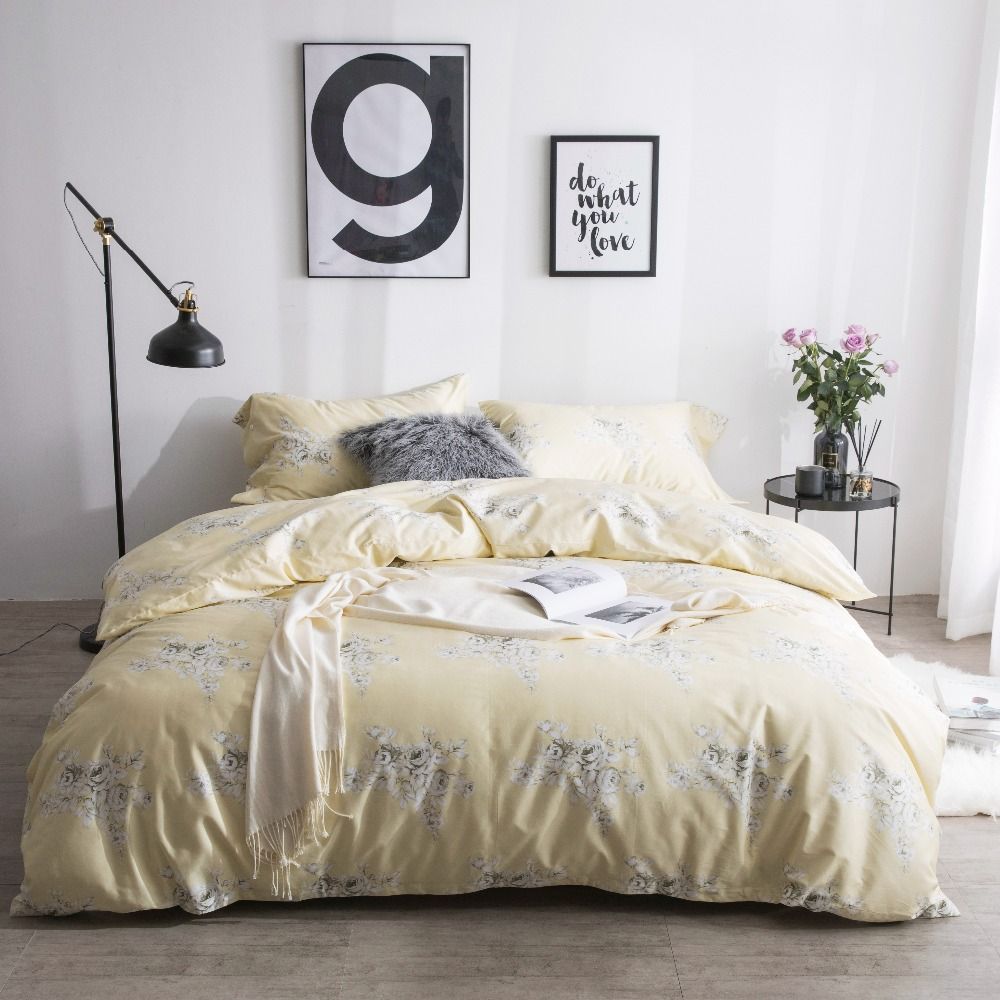 Luxury Quilt Cover Satin King Bedding Set Plant Bed Luxury Quilt Cover Satin King Bedding Set Plant Bed Duvet Linens Flower Printed Sets Duvets Covers Cotton From