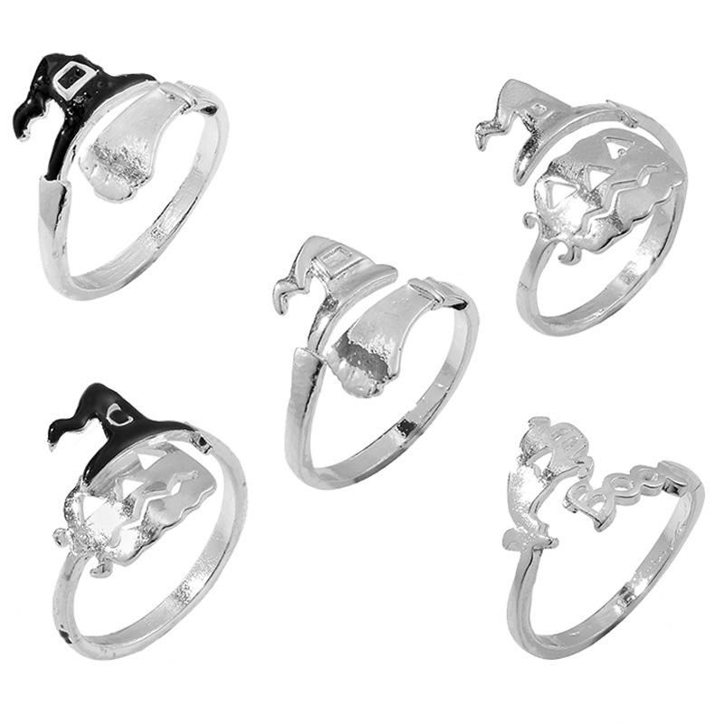 Glamour Rings Vintage Looking White Ghost Brooch for Halloween