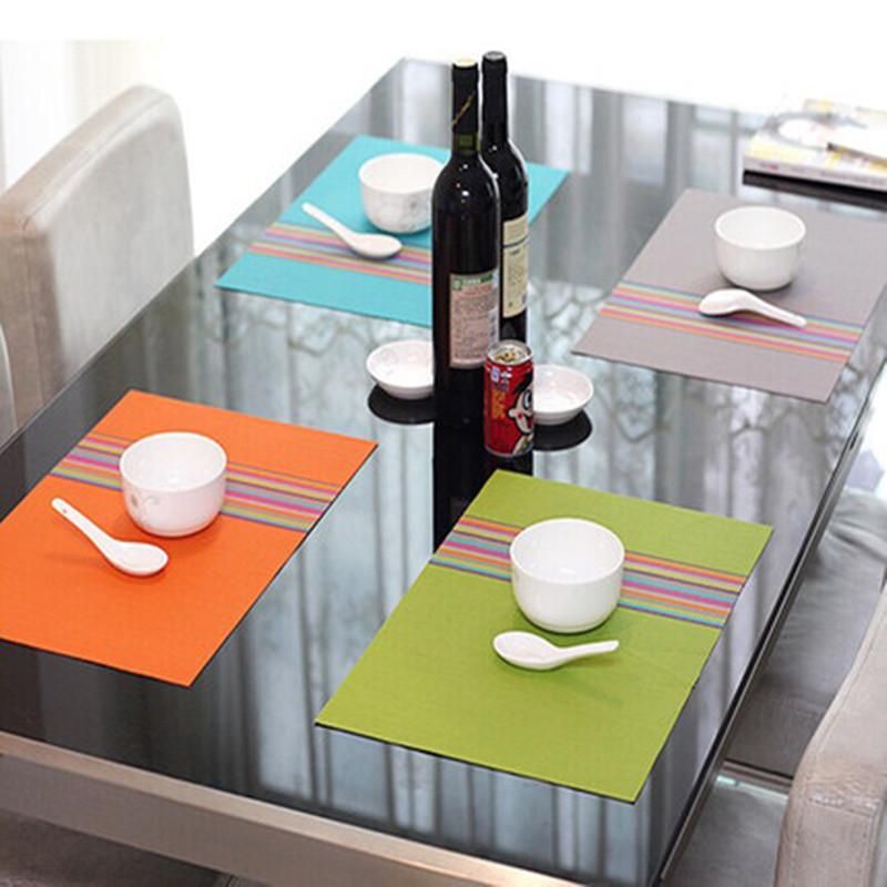 2019 Pvc Placemat Dining Mats Set De Table Bowl Pad Napkin Dining