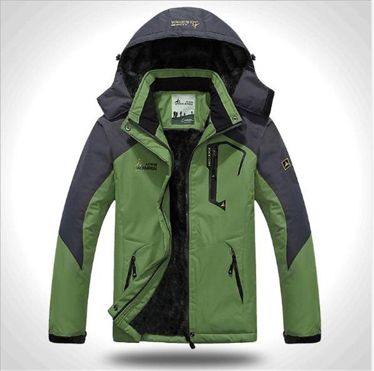 Herren Skifahren Warme 004 Fleece Wasserdichte Outdoor Jacke Winter Br Mantel Wandern Innen Camping Jacken Marke Trekking Sport Männliche MGzLqSUVp