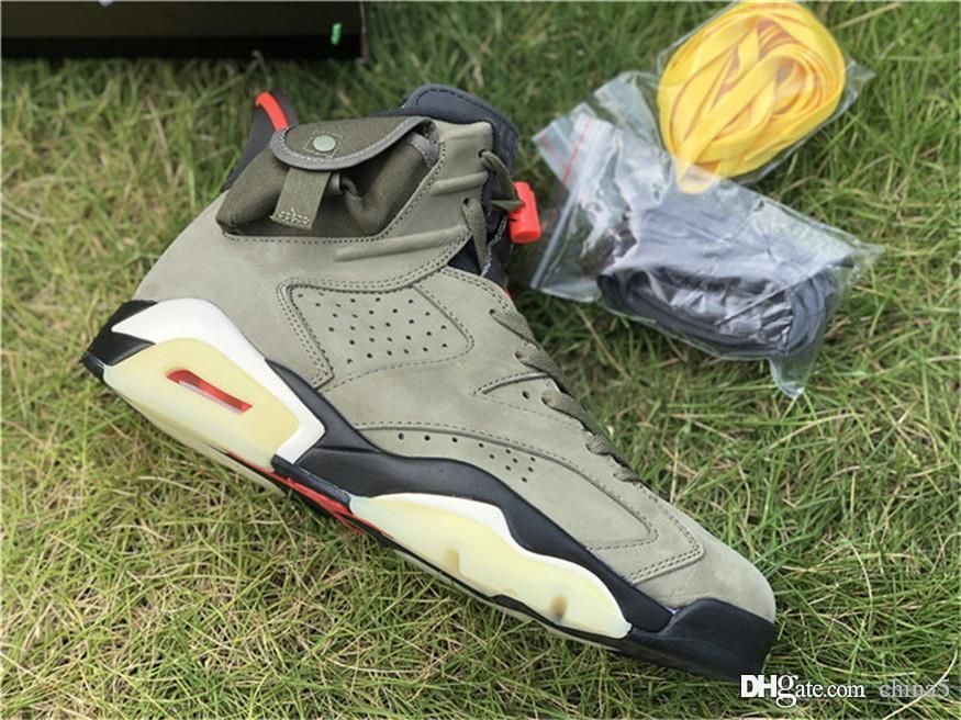 travis scott 6s olive green