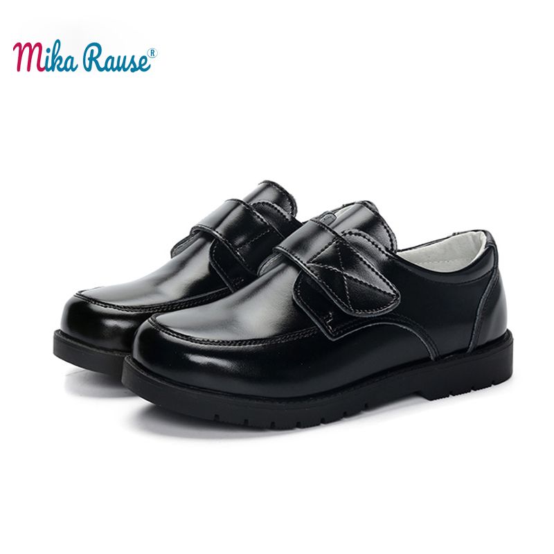 New Childrens Boys Leather Shoes Flat Kids Genuine Brand Baby Black Shoe School Wedding Ceremony Boy Dress