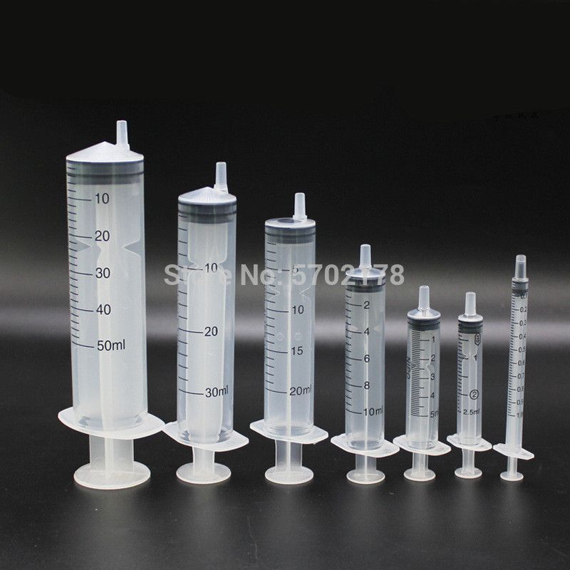 2021 Plastic Syringe Needleless Syringe 1/3/5/10/20/30/50/100/Ml For
