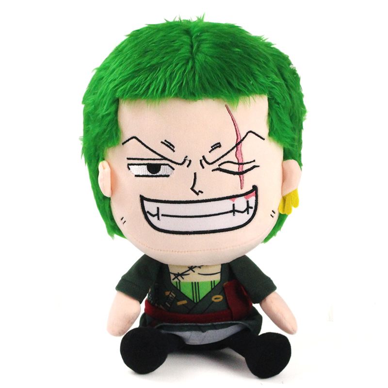 2021 34 Cm Anime One Piece Roronoa Zoro Plush Stuffed Dolls Cool