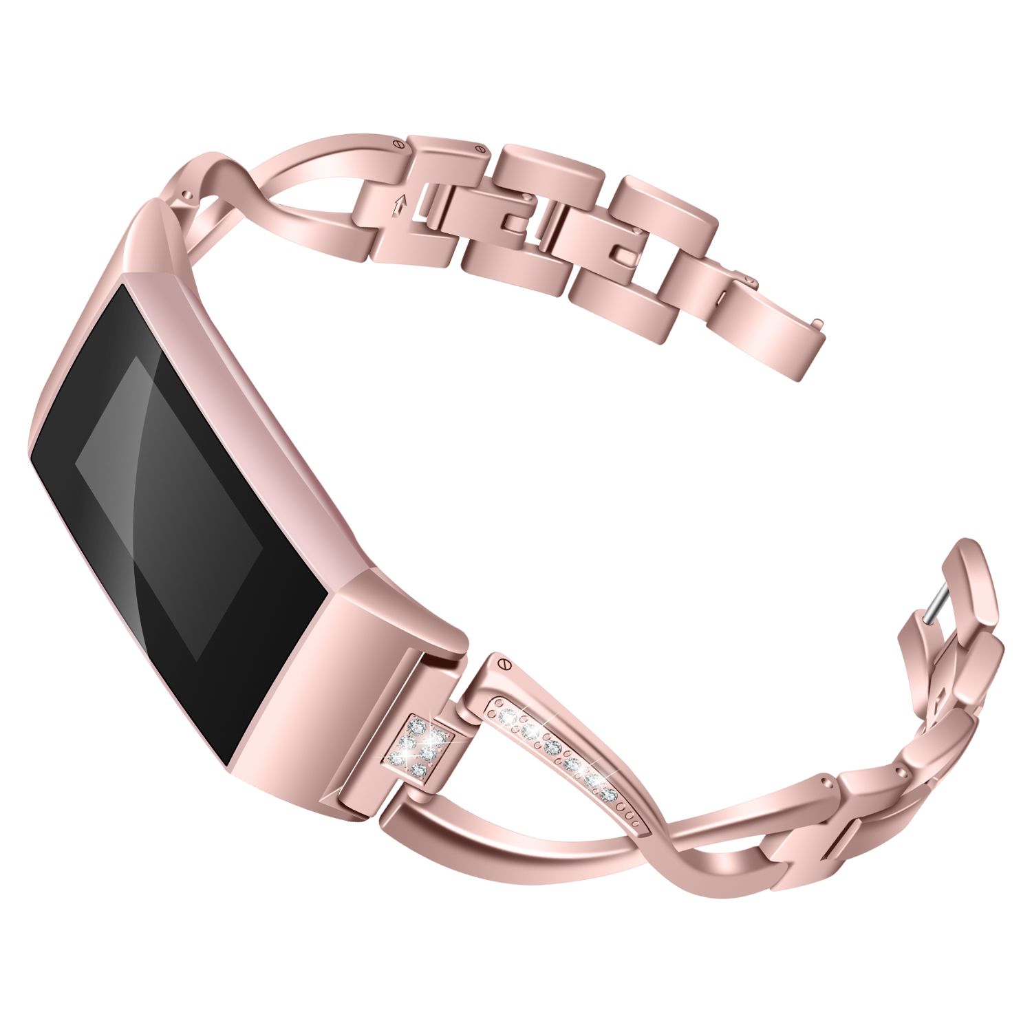 New Fashion Women Watch Band For Fitbit Charge 3 Bands Diamond